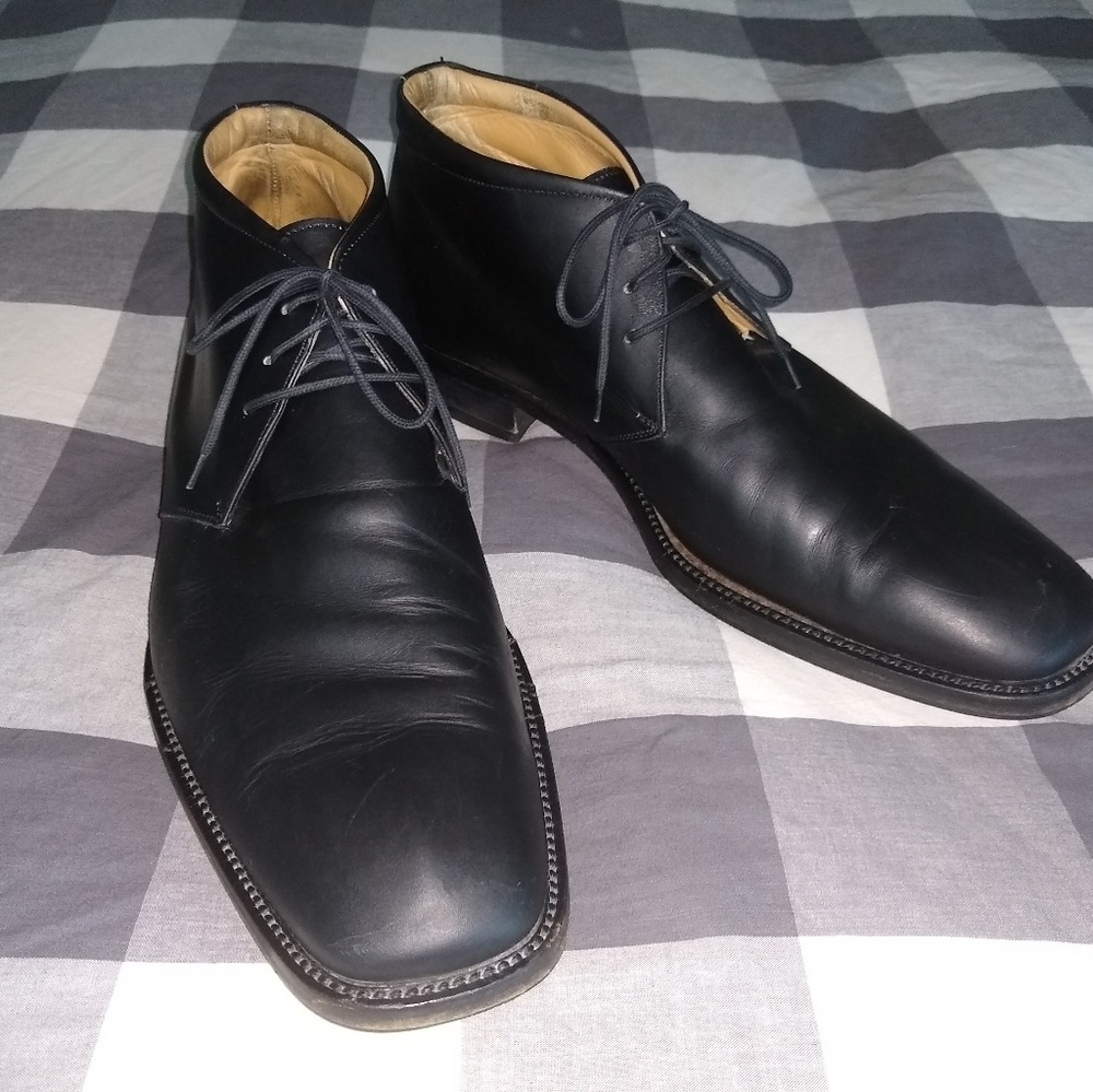 Gordon Rush men's leather chuka boot, size 14
